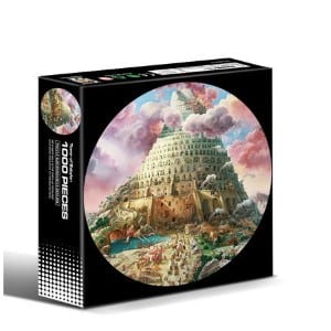 Puzzle rond d'introduction - Tour de Babel - 1000 pièces