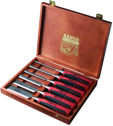 Bahco 424p Jeu de 6 ciseaux dans une boîte en bois | 424p-s6-eur