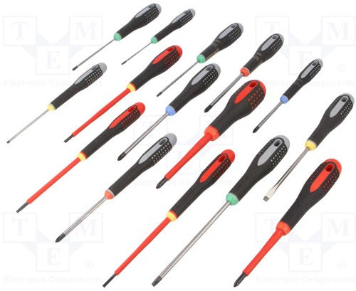 Jeu de tournevis Bahco xl | be-9877 - 15 pièces
