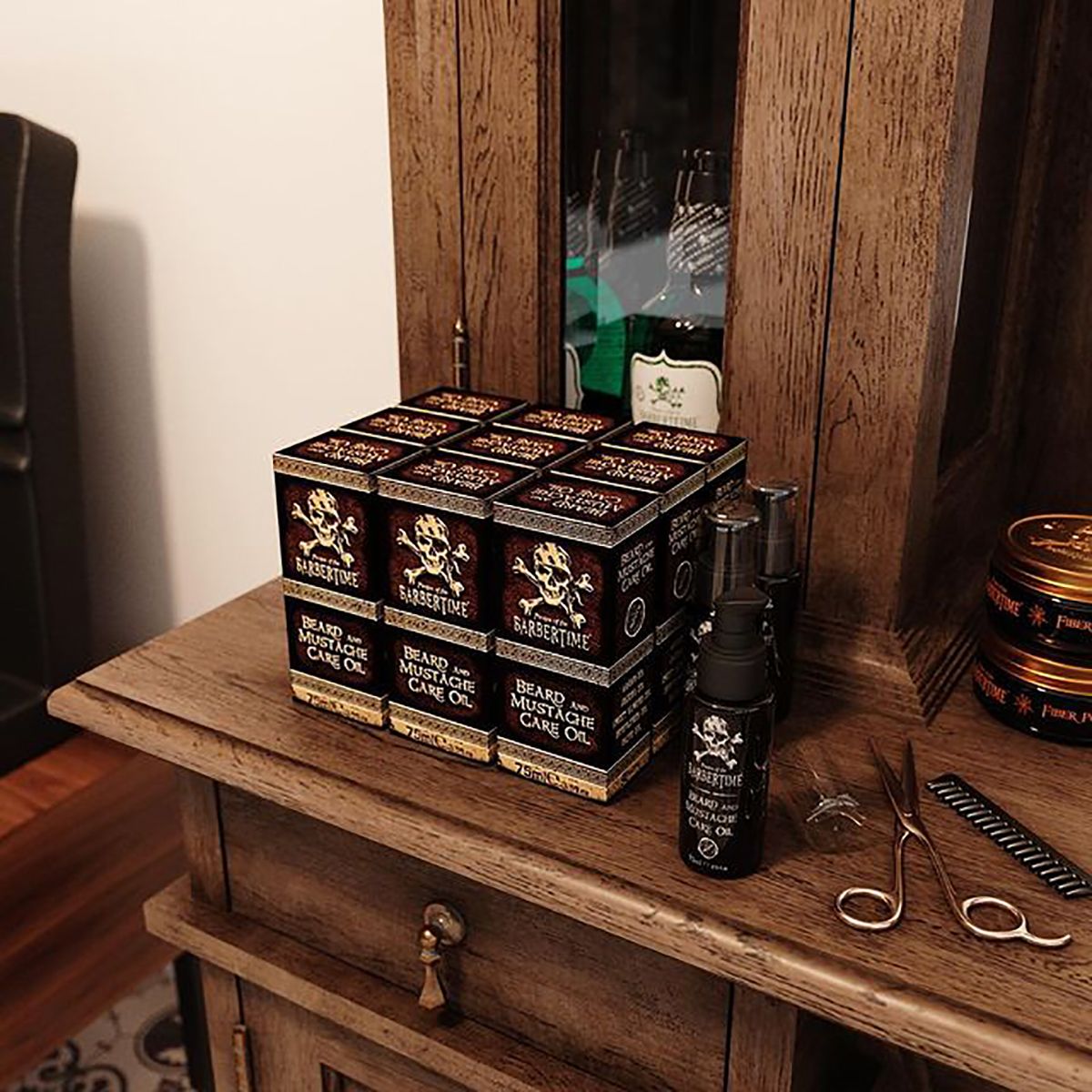 Huile de moustache barbe Barbertime 75ml