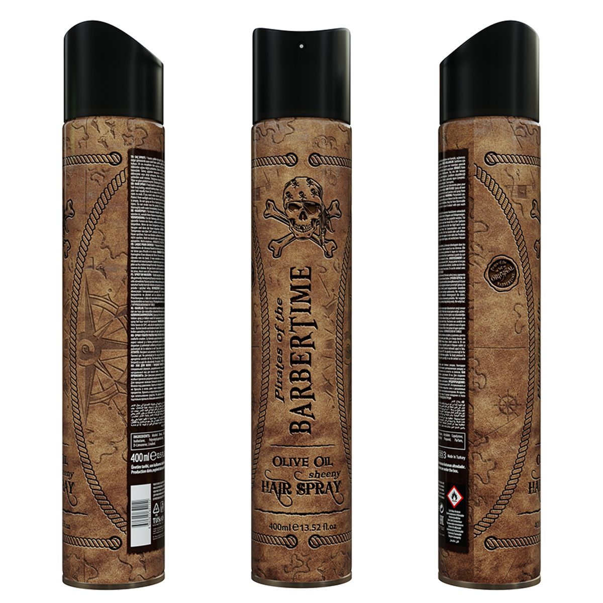 Barbertime laque brillance huile d'olive 400ml