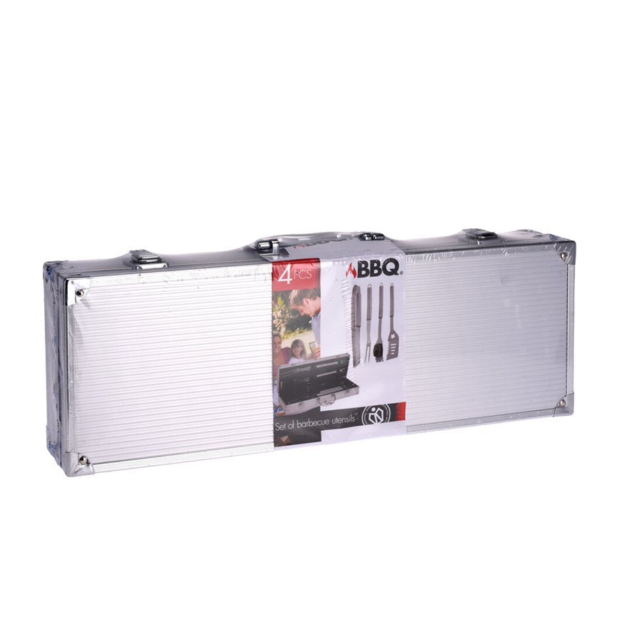 Ensemble d'outils pour barbecue BBQ 4 pièces
