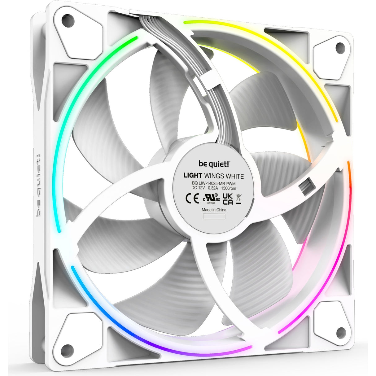 Soyez silencieux! Pwm triple pwm blanc léger 140 mm