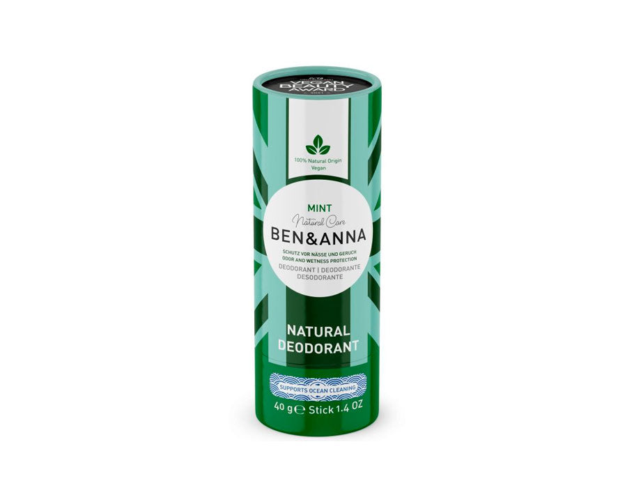 Déodorant Ben Anna en tube papier - menthe - 40 grammes