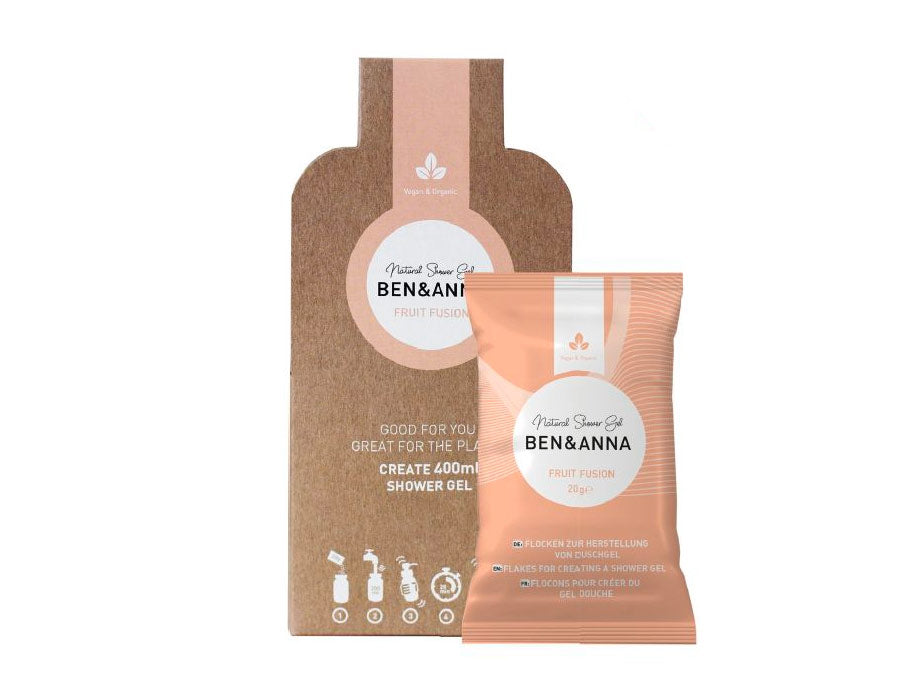 Ben Anna shower gel - flakes - fruit fusion - 2x20gr.