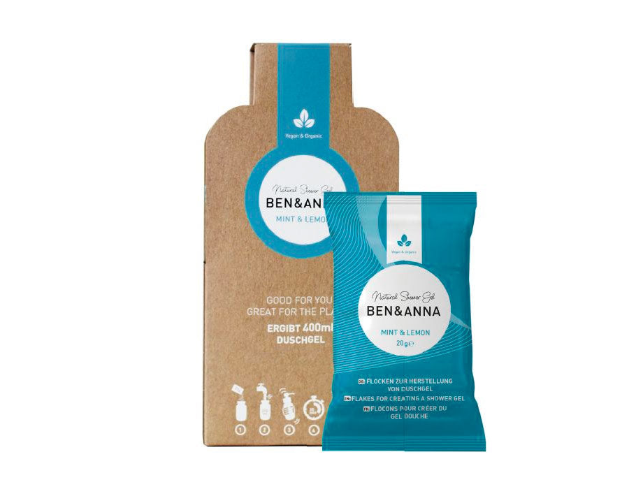Ben Anna shower gel - flakes - blue basil - 2x20gr.