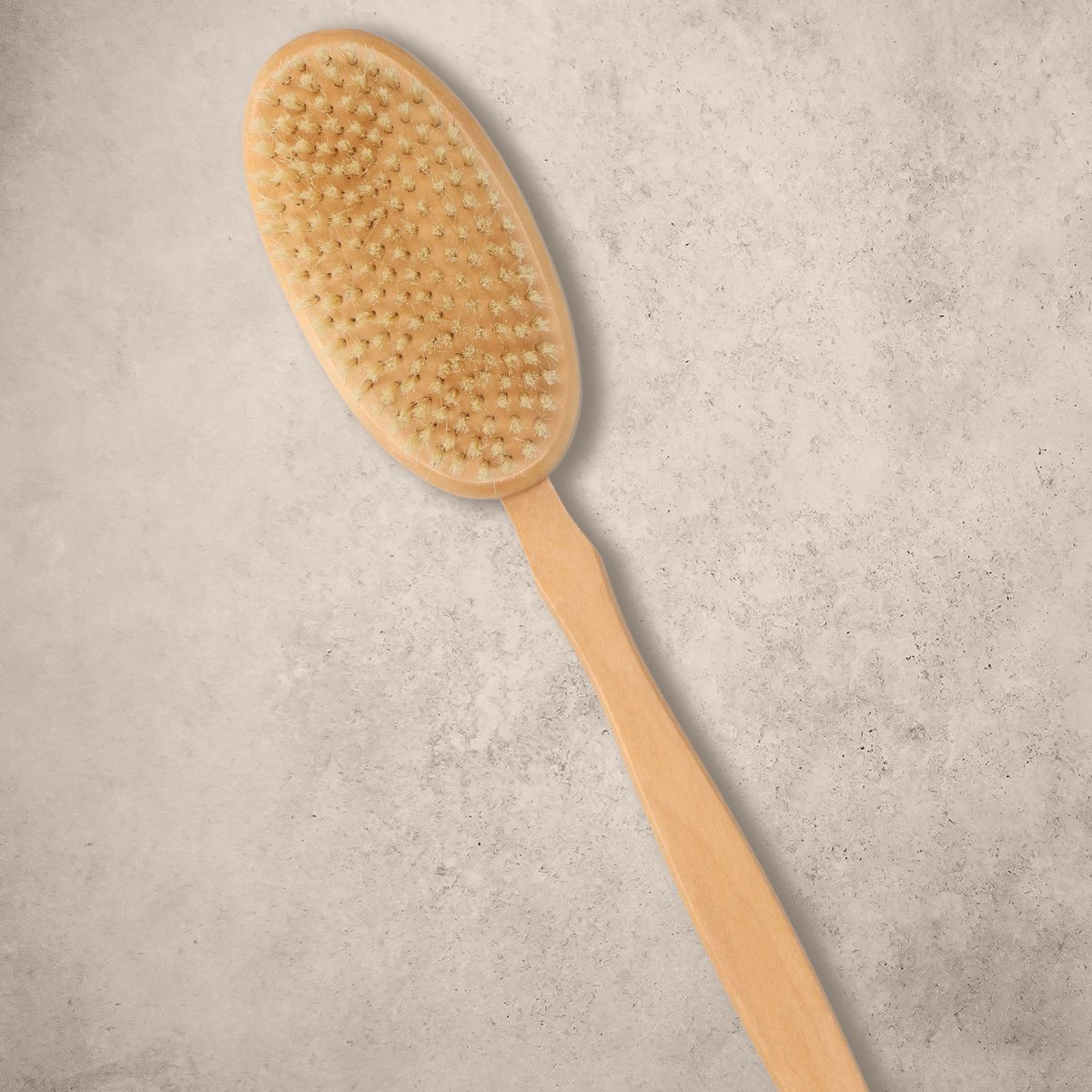 Brosse de bain amusante en bois pur