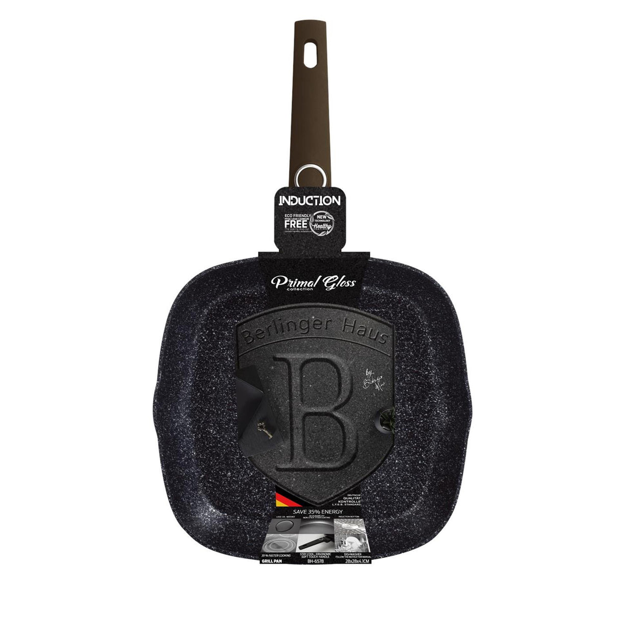 Berlingerhaus primal gloss poêle à griller 28 cm