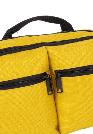 Sacoche de guidon Bike drops avec bandoulière nylon 3l jaune