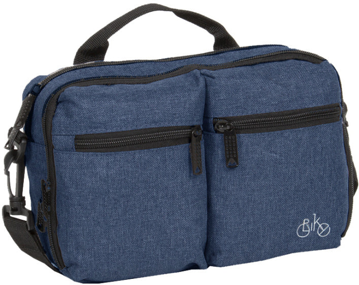 Bike drops sac de guidon avec bandoulière nylon 3l marine