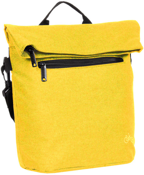 Sacoche de guidon Bike drops avec bandoulière nylon 6l jaune