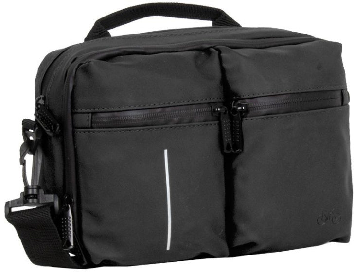 Sacoche de guidon Bike Splash hydrofuge avec bandoulière 3l noir