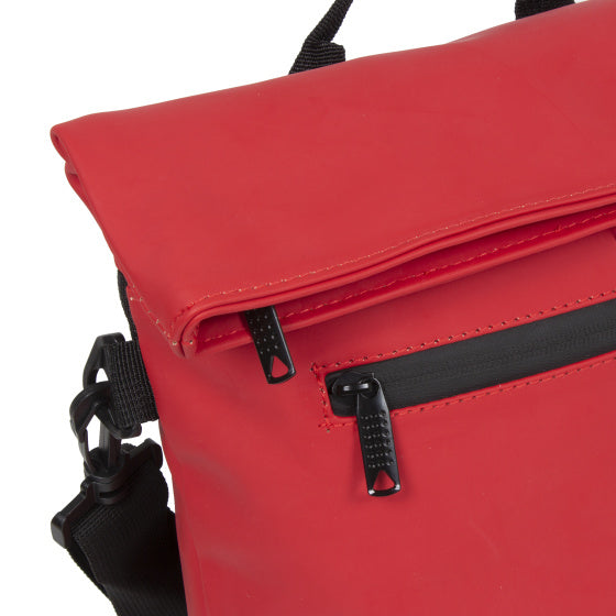 Sacoche de guidon Bike Splash hydrofuge avec bandoulière 6l rouge