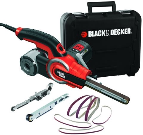 Ponceuse à bande Black+decker powerfile + 12 accessoires - ka902ek-qs