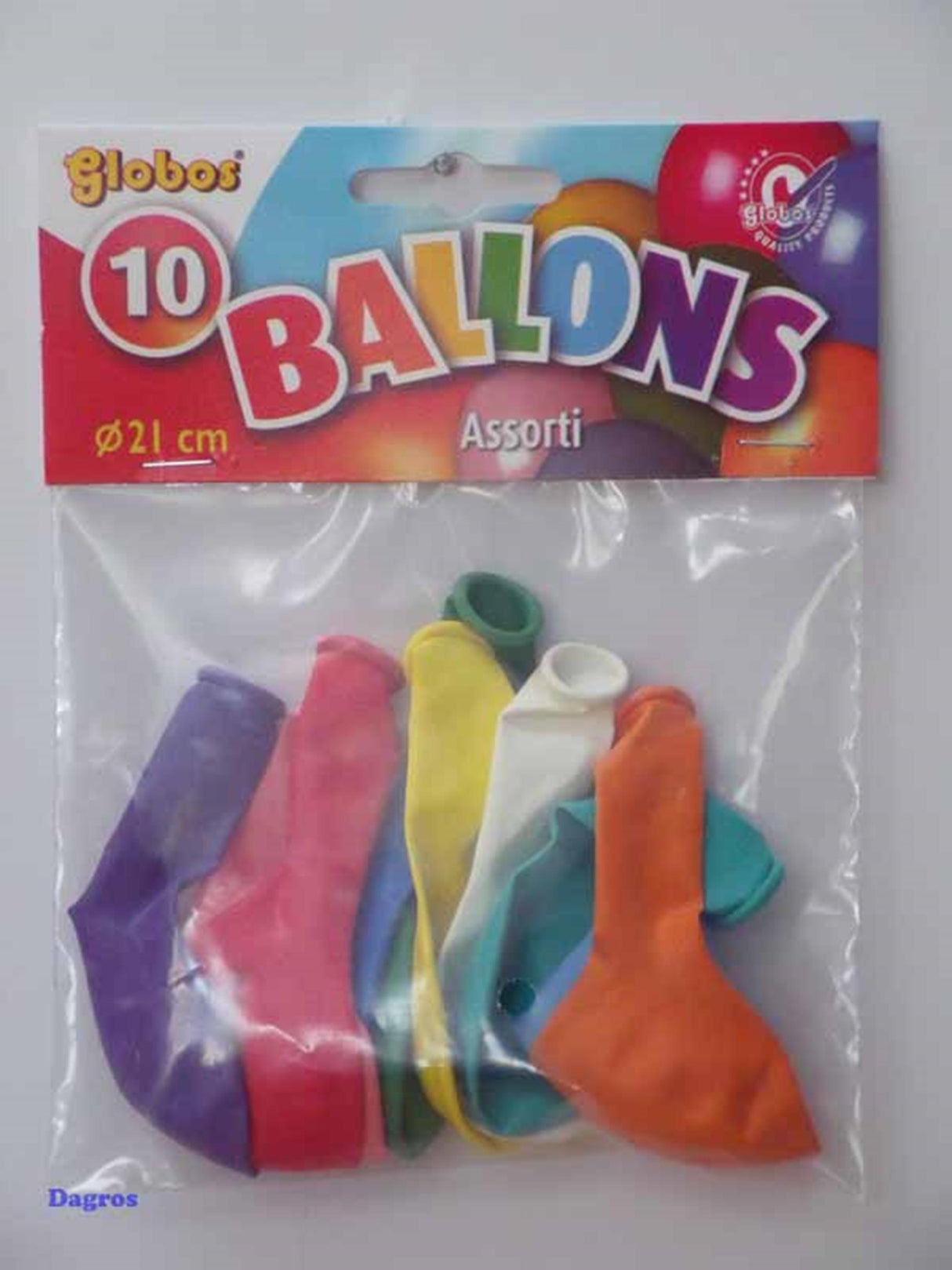 Couleurs de ballons 10 pièces 21 cm assortis | 5 pièces