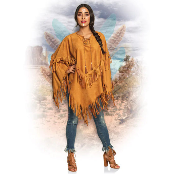 Boland habiller poncho indien dames marron une taille