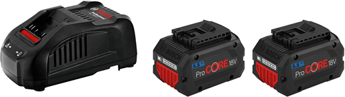 Kit de démarrage Bosch bleu 18v avec 2 batteries procore18v 5.5ah + chargeur gal 1880 cv - 1600a0214c