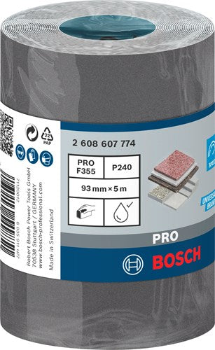 Accessoires Bosch 1 rouleau 93x5m, idéal pour revêtements+composites, 240 - 2608607774
