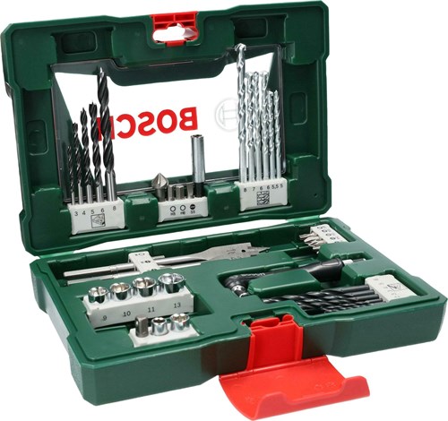 Bosch Accessories Jeu de 41 forets et embouts de tournevis V-Line avec porte-embout multifonctionnel - 2607017316