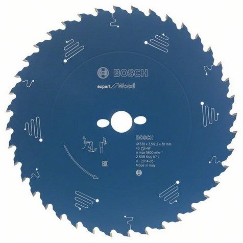 Bosch accessoires lame de scie circulaire expert pour bois 160x20x2,2 1,6x24t - 2608644016