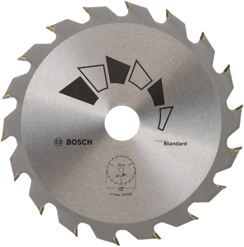 Bosch accessoires lame de scie circulaire standard 140x20 t18 - 2609256b54