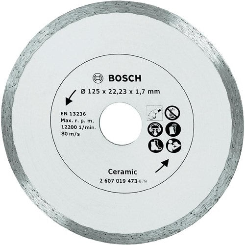 Bosch accessoires disque à tronçonner diamanté pour carreaux de céramique, 125 mm ø - 2607019473