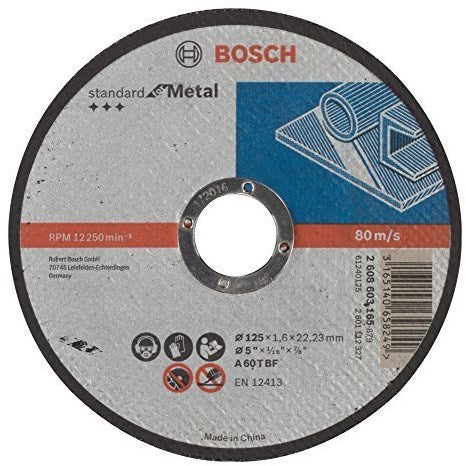 Bosch Prof. Plat de collations métal droit 125 mm