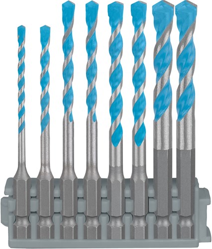 Pic bosch accessoires expert hex-9 multi construction k click set 3 - 8 mm - 2608901455
