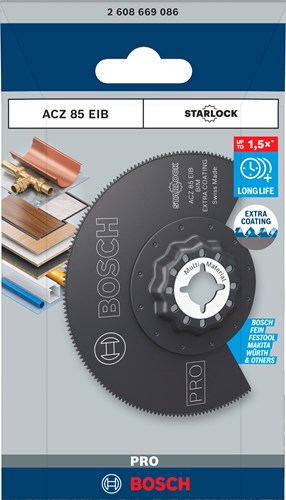 Bosch accessoires pro acz 85 eib lame de scie multi-outils | 85mm-2608669086