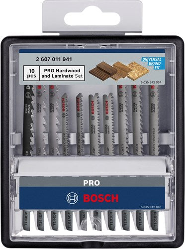 Bosch accessoires pro ensemble bois dur et stratifié | 83 mm | 10 pièces - 2607011941