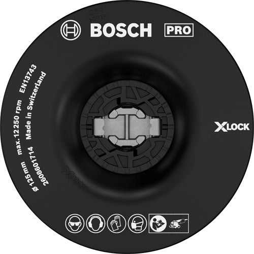 Bosch accessoires x-lock support pour disques fibre 125 mm souple - 1 pièce(s) - 2608601714