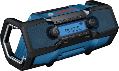 Bosch bleu gpb 18v-3c professionnel | radio de chantier 18v | fm et bluetooth | sans chargeur de batterie - 06014a3200