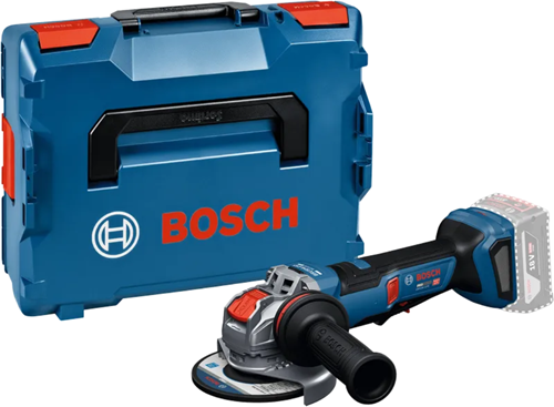 Meuleuse d'angle professionnelle sans fil Bosch blue gwx 18v-11 ps | x-verrouillage | 125 mm | sans batteries ni chargeur en l-boxx - 06019n4400