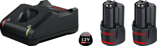 Bosch kit de démarrage bleu premium - 2 x gba 12v 6.0ah + gal 12v-40 professionnel - 1600a01b20