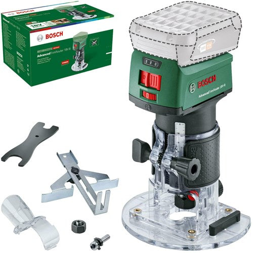 Fraiseuse sans fil verte Bosch | routeur de garniture avancé | 18v-8 | sans piles ni chargeur - 06039d5000