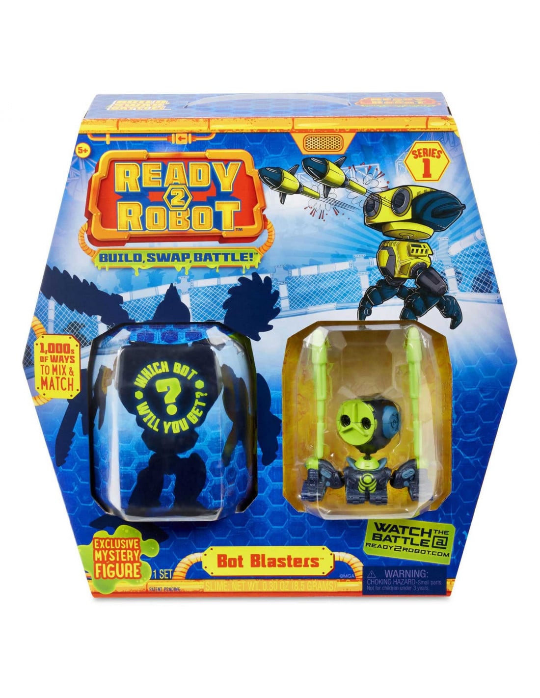 Brand unit ready 2 robots blasters vert