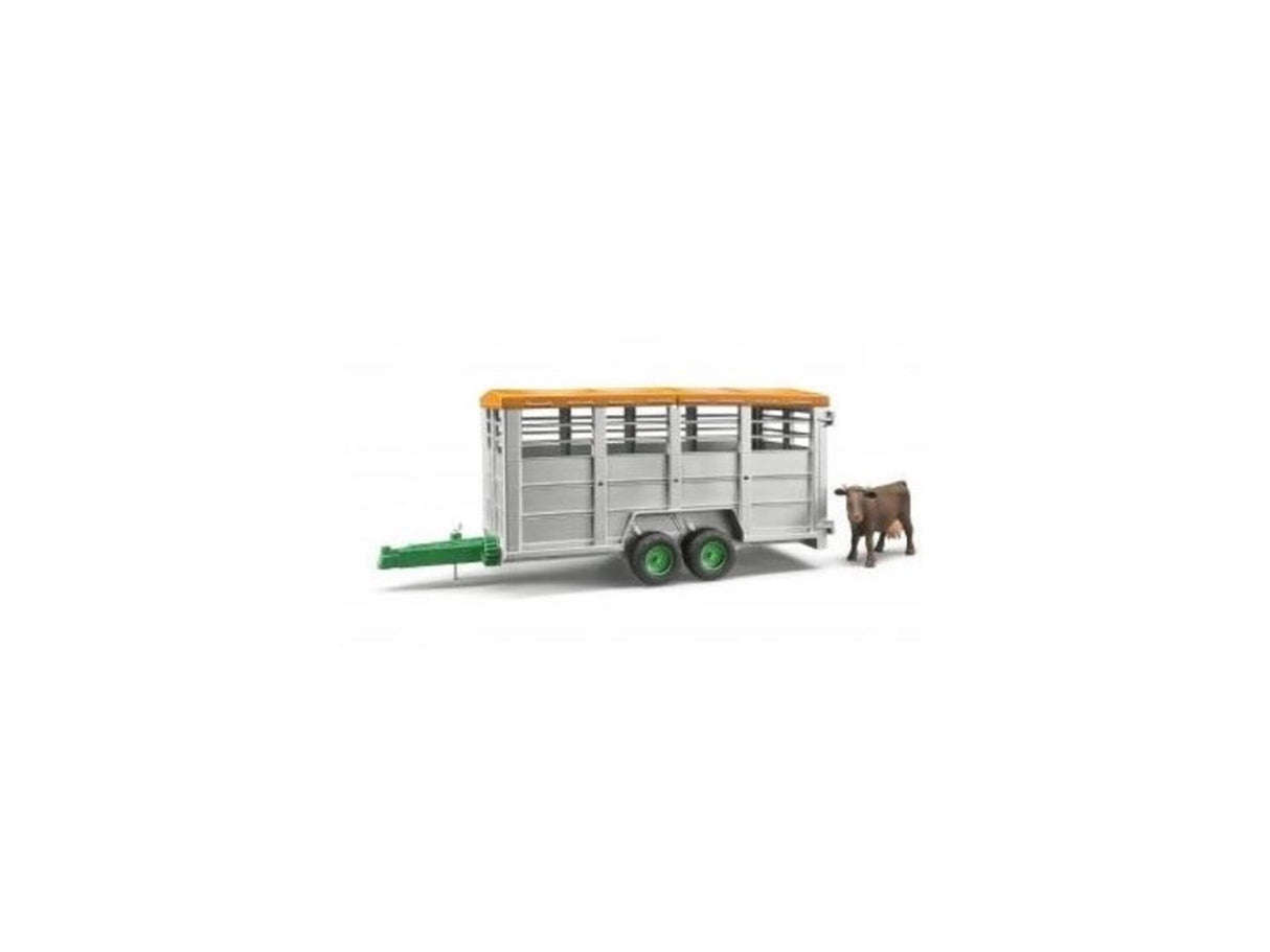 Wagon à bestiaux Bruder avec 1 vache 1:16 02227