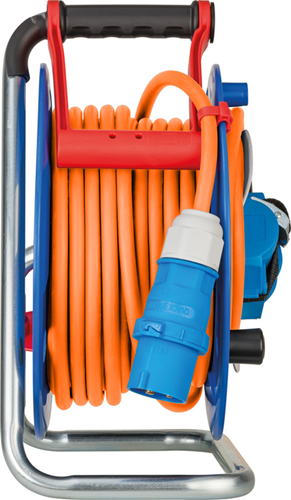 Brennenstuhl CEE-Cable Reel avec 23 + 2M RN Cable en orange
