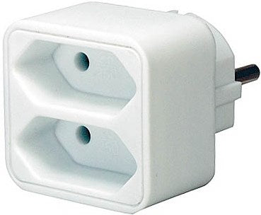Brennerstuhl bn-1508030 répartiteur de prises 2 x euro blanc