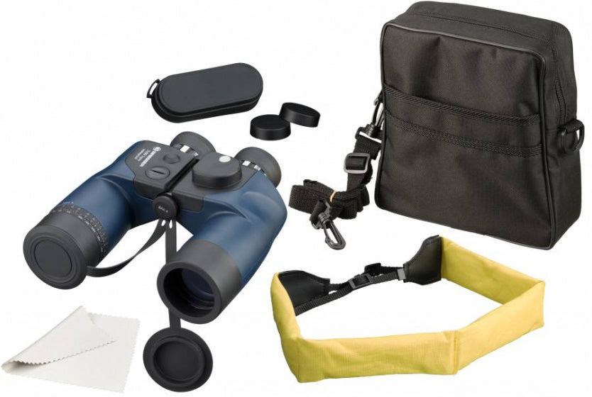 Bresser Topas 7x50 Binocularrs Compass Bleu