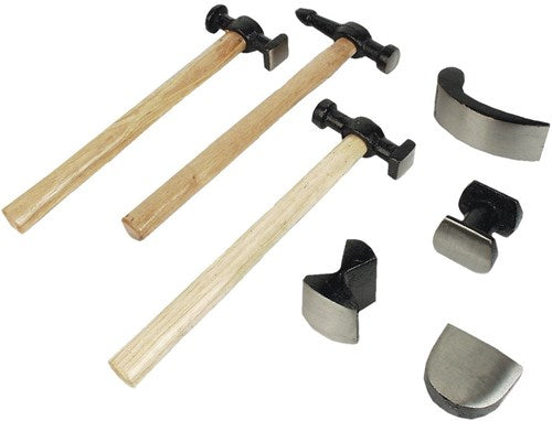 Brüder Mannesmann kit de débosselage 7 pièces (hobby) - 207-r
