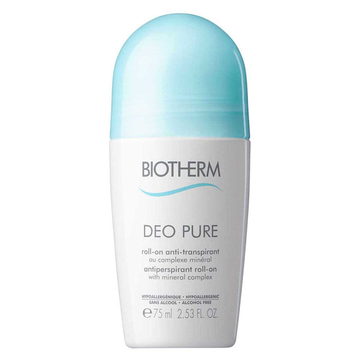 Biotherm déodorant pur roll-on 75ml femme