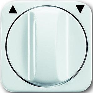 Plaque de recouvrement blanche + bouton rotatif Busch Jaeger - 4692065