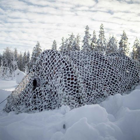 Buteo Photo Gear Camouflaget 3 Gris blanc 2,4x3 m