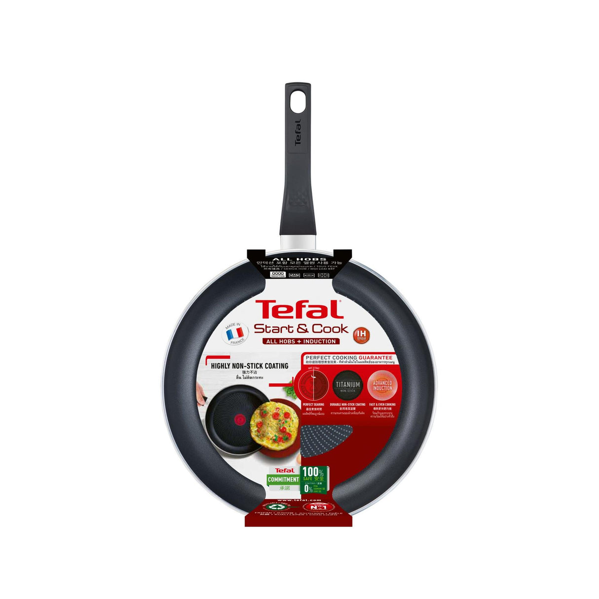 Tefal batterie de cuisine Tefal start easy poêle 24 cm noir