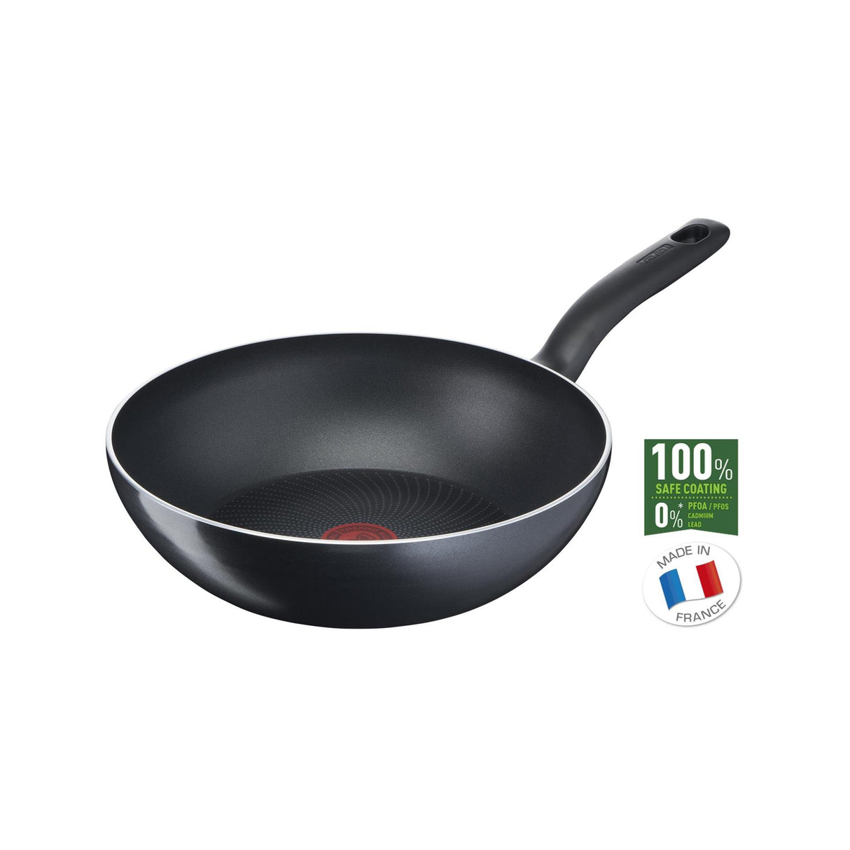 Tefal batterie de cuisine Tefal start easy wok poêle 28 cm noir