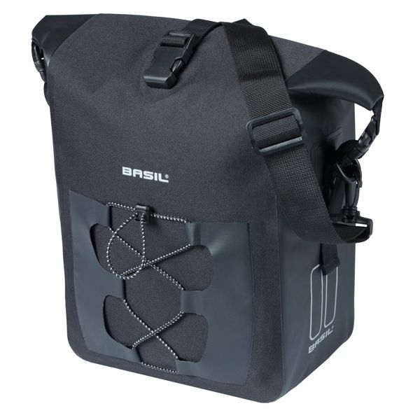 Basil sac unique navigateur étanche m mik 12-15l 17 x 28 x 34 cm - noir