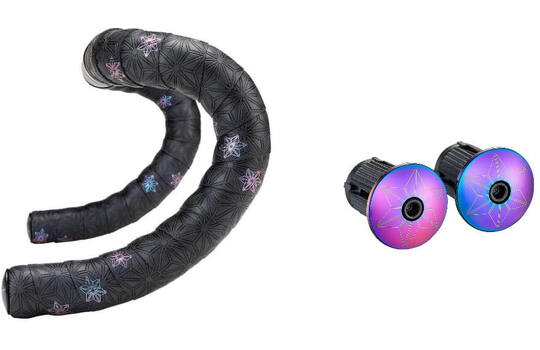Supacaz - ruban de guidon super collant Kush Galaxy noir nappe d'huile