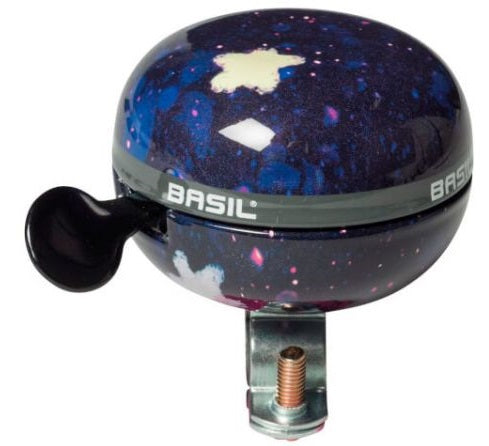 Sonnette de vélo Basil stardust 60 mm ding dong sur carte 50478