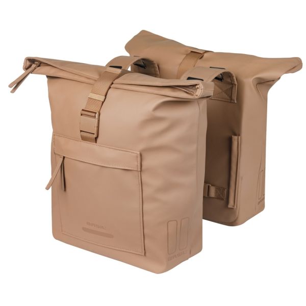 Sacoche de vélo double Basil brooklyn 41l 14 x 30 x 37 cm - sable